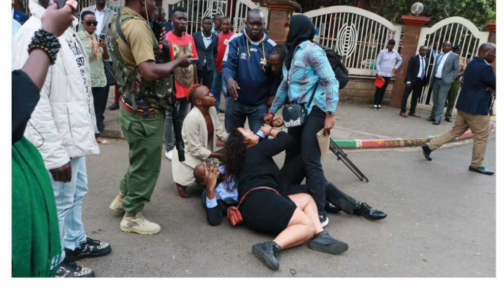 Several protesters were arrested while attempting to picket outside the Office of the President at Jogoo House on Tuesday, July 7.