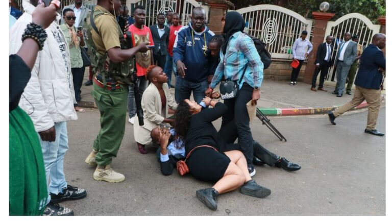 Several protesters were arrested while attempting to picket outside the Office of the President at Jogoo House on Tuesday, July 7.