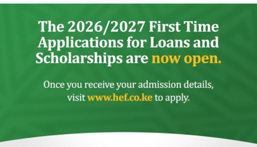 Higher Education Loans Board (HELB) has opened applications for first-time applicants seeking loans and scholarships for the 2026/2027 academic year.