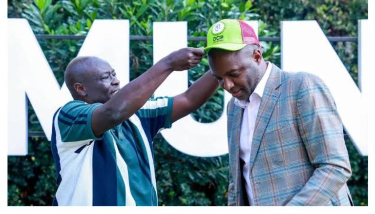 Gachagua held a welcome ceremony at his Wamunyoro home, where he officially received Murang'a Governor Irungu Kang'ata into the DCP Party.