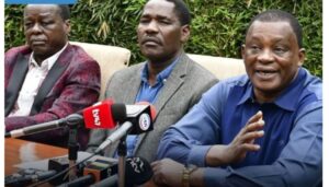 Gachagua has hit back at Justin Muturi, Peter Munya and Lenny Kivuti after they declared they will not dissolve their parties to join DCP.