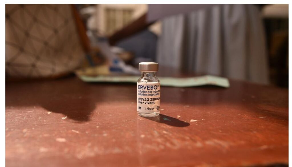 WHO recommends trial of licensed Ebola vaccine, Ervebo