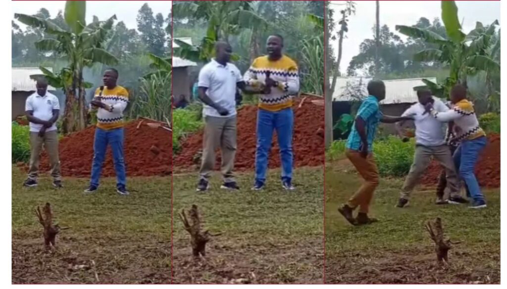 There was a scene at a Kakamega funeral Saturday, August 22, when two local politicians physically took on each other in a highly charged political moment.