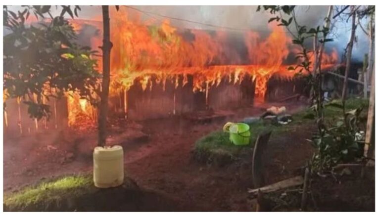 Several houses at the Kerugoya Prison staff quarters in Kirinyaga County were destroyed after a fire broke out on Tuesday, August 25.