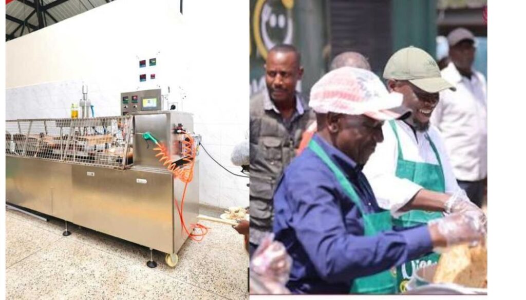 Nairobi Governor Johnson Sakaja on Thursday, August 26, delivered the county's first chapati-making machine under the Dishi na County School feeding programme.