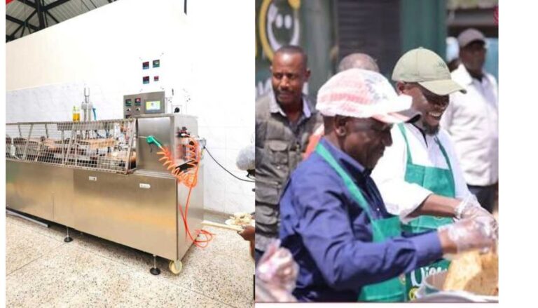Nairobi Governor Johnson Sakaja on Thursday, August 26, delivered the county's first chapati-making machine under the Dishi na County School feeding programme.