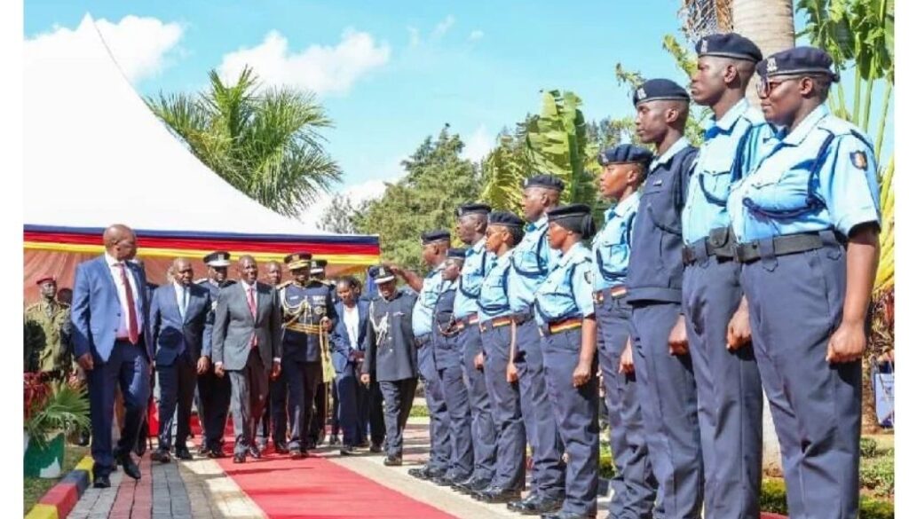 President William Ruto on Friday, August 28, launched the new uniforms for General Duty police officers.