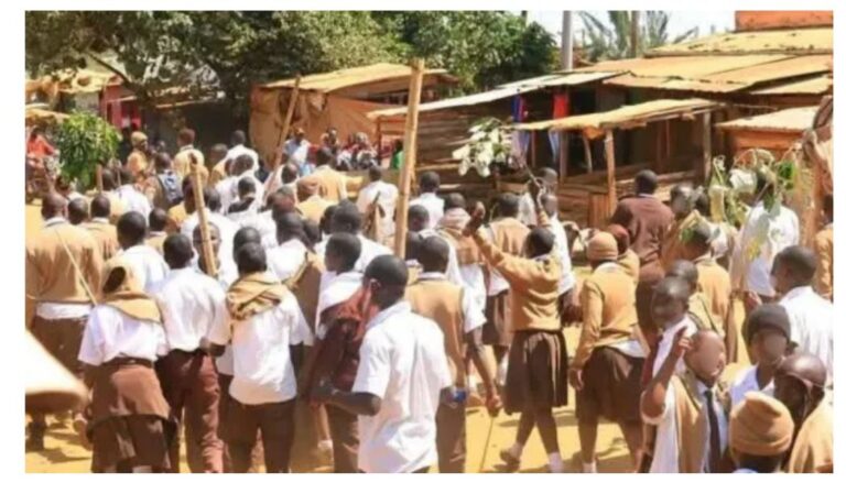 Students protest after principal’s punishment leaves one injured