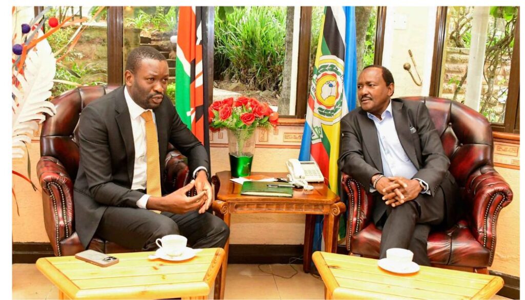 Wiper Party leader Kalonzo Musyoka on Thursday, September 9, held a meeting with Nairobi Senator Edwin Sifuna at his residence in Nairobi.