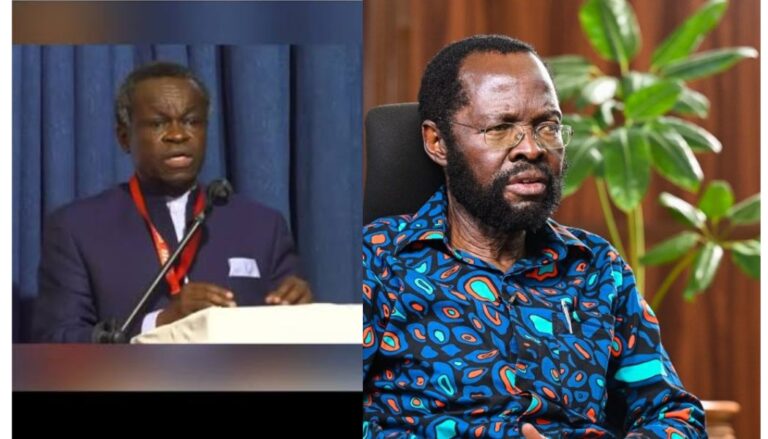 P.L.O Lumumba leaves stage in protest after being asked to pause speech during Nyong'o late arrival at conference