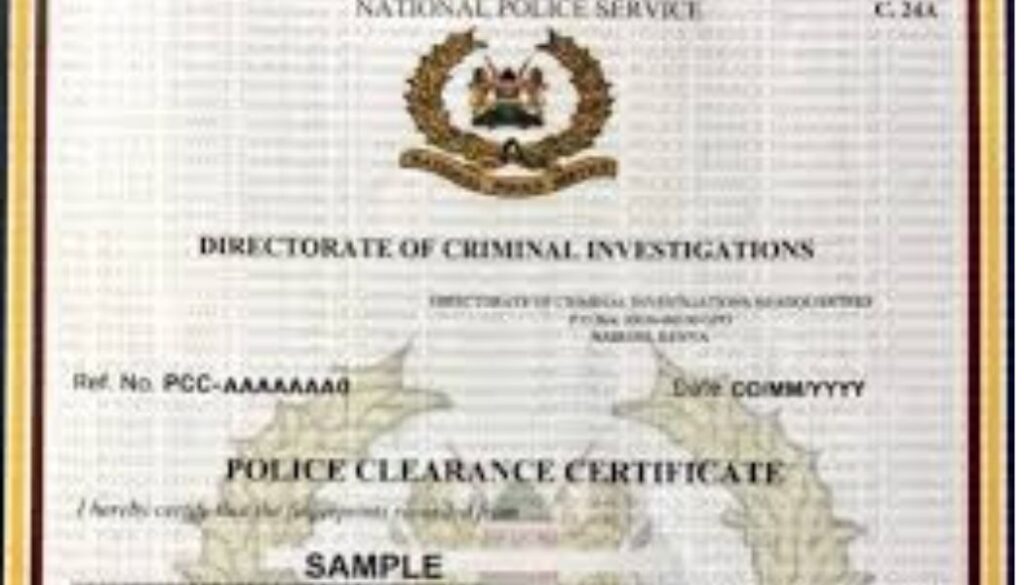 DCI) has outlined how Kenyans living abroad can apply for and obtain a Certificate of Good Conduct without travelling back to Kenya