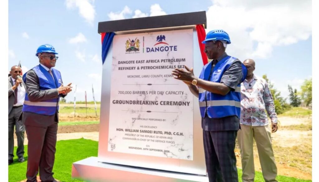 Lamu Oil Refinery will be completed within 40 months; Dangote announces