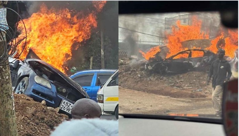 Three people dead after a car crashes into bystander along Ngong Road
