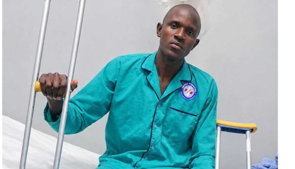 Activist Mulinge Muteti still unable to walk 23 days after abduction ordeal