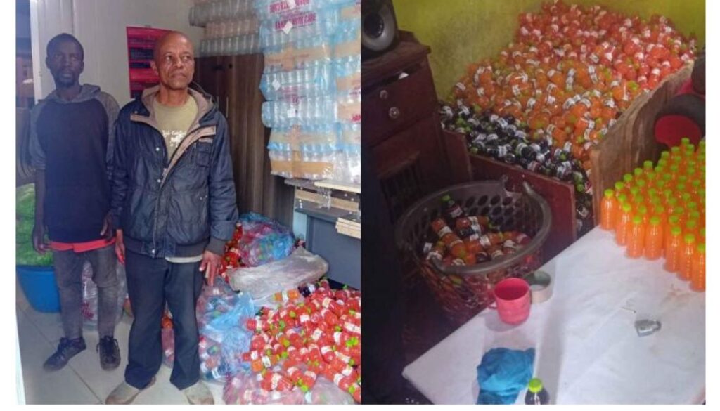 Two suspects arrested for manufacturing fake juice in Kabete