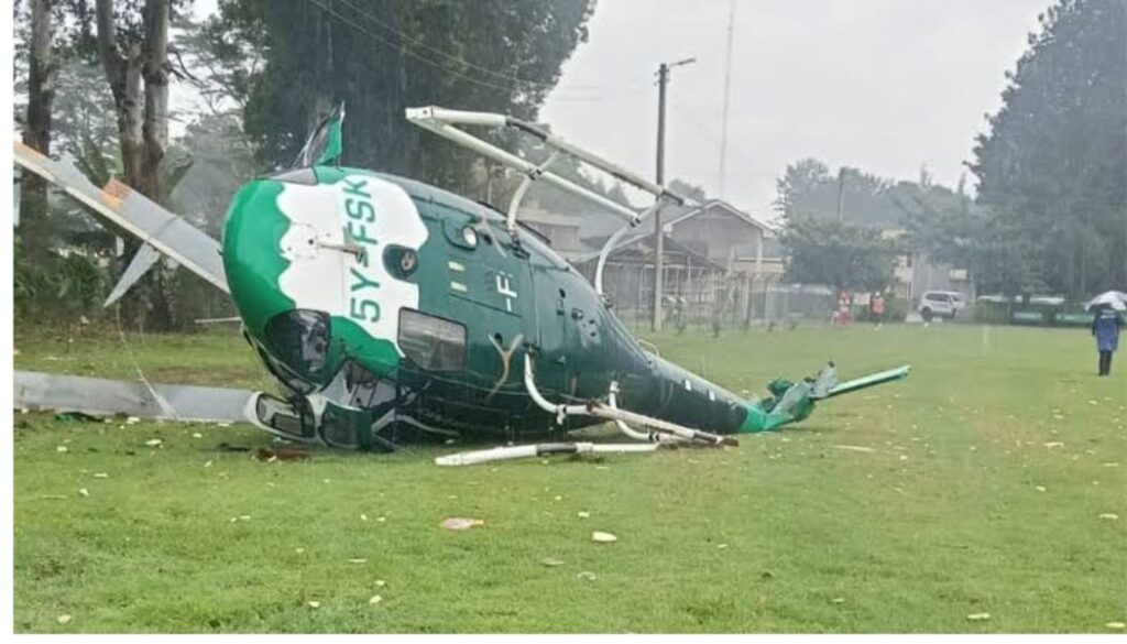 Helicopter carrying Environment PS crashes in Kericho